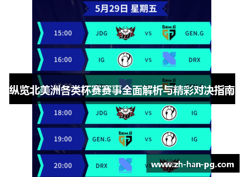 纵览北美洲各类杯赛赛事全面解析与精彩对决指南